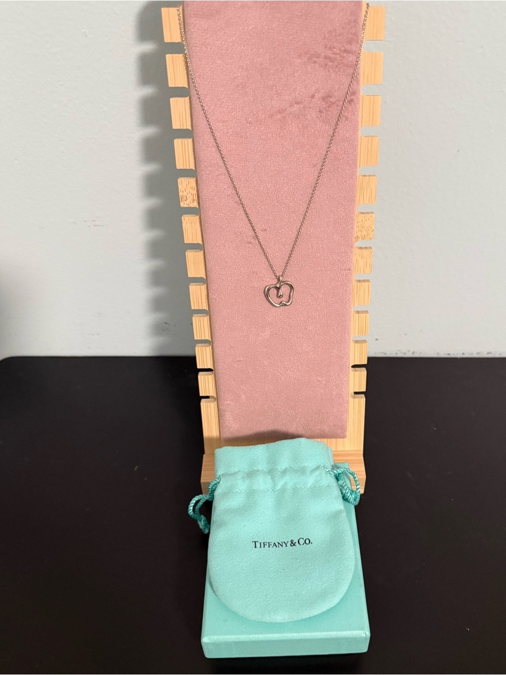 Tiffany & Co. Vintage “Elsa Peretti”Sterling Silver Chain with Apple pendant.